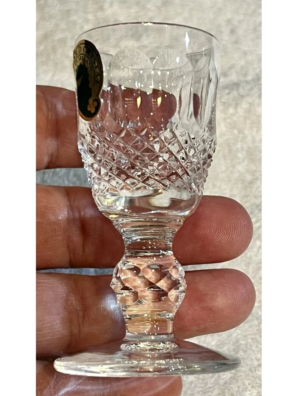 4 Waterford Crystal Colleen Liqueur Glasses 3-1/4” tall.